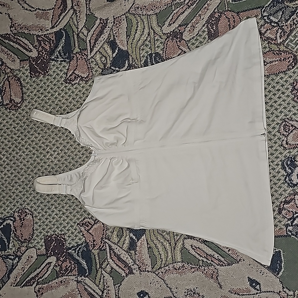 Amoena hannah camisole white zip up medium a/b b20